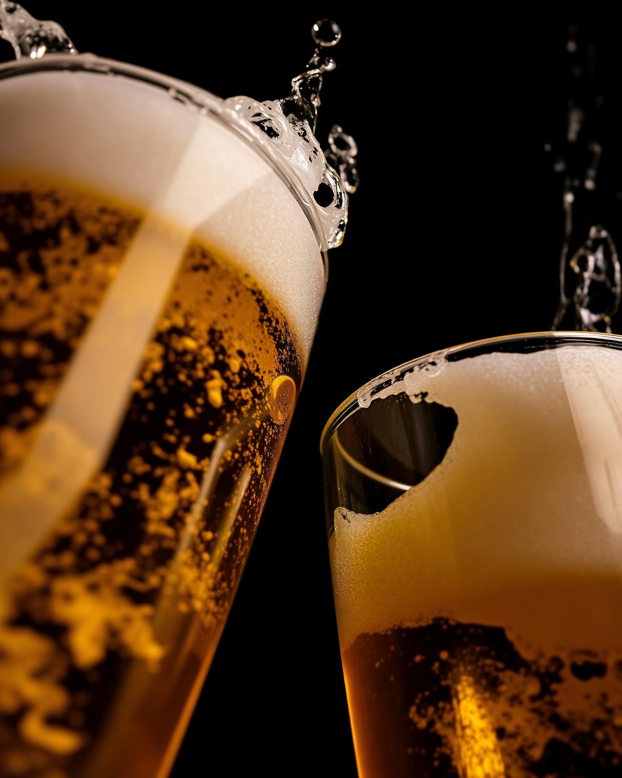 Beer steins clinking